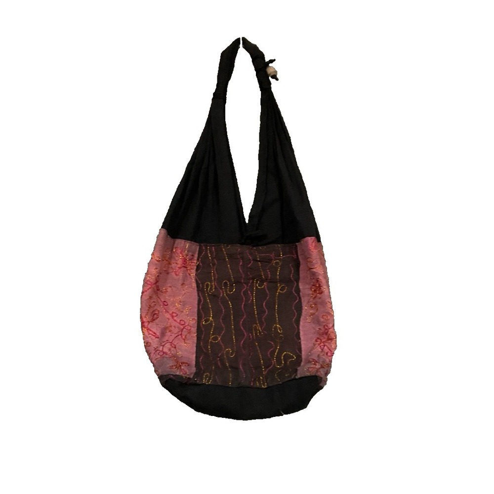 Unbranded Hippie Boho Purse Hobo Purse Tote Bag Pockets Embroidered